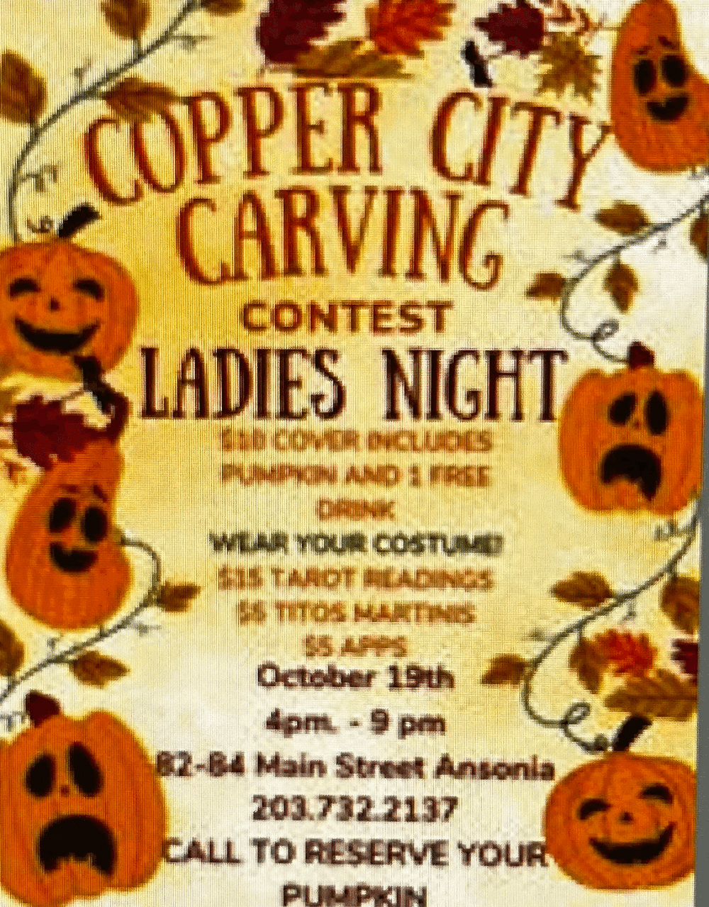 Copper City Pumpkin Carving contest